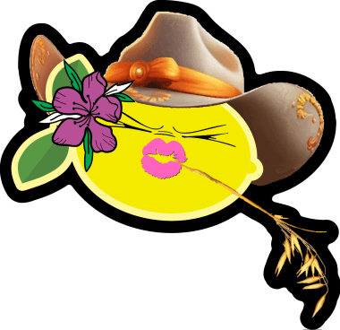 Lady Lemon Cowgirl Sticker (Die Cut) 3