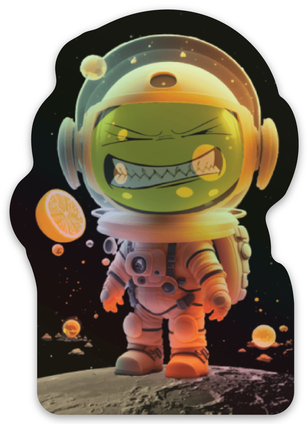 LOCK - JAW Lemon Moon Walker Sticker (Die Cut) 3