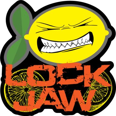 LOCK - JAW Orange Sticker (Die Cut) 3