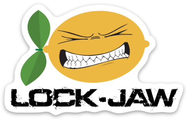 LOCK-JAW Black Letters Sticker (Die Cut) 3