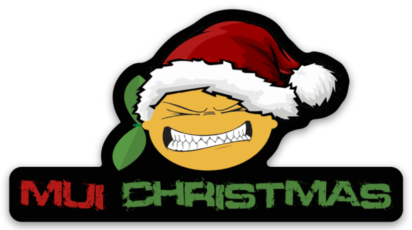 LOCK-JAW Mui Christmas Sticker Black Trim (Small Die Cut) 2