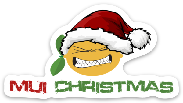 LOCK-JAW Mui Christmas Sticker White Trim (Small Die Cut) 2