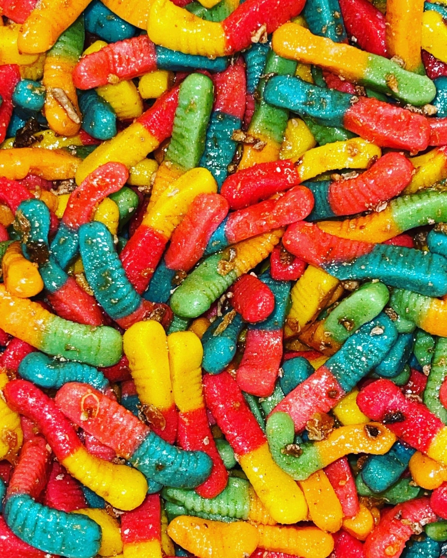 LOCK-JAW Gummy Worms w/Hawaiian Mui Syrup {TROLLI SOUR BRITE} - LOCKJAWLEMONPEEL